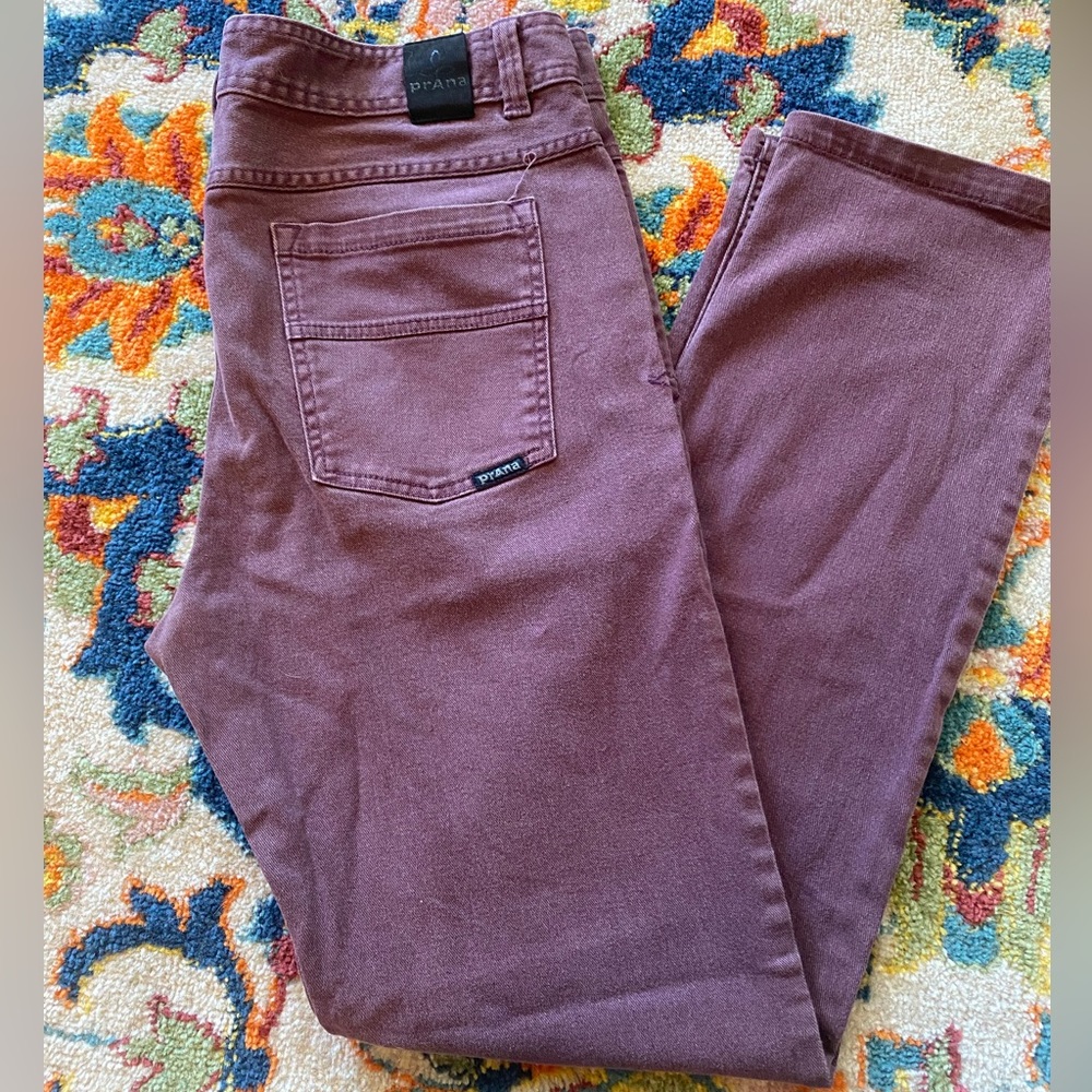 Prana jeans- maroon. Good condition